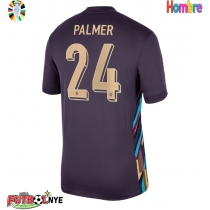 Camiseta Inglaterra Cole Palmer #24 Visitante Equipación Eurocopa 2024 manga corta